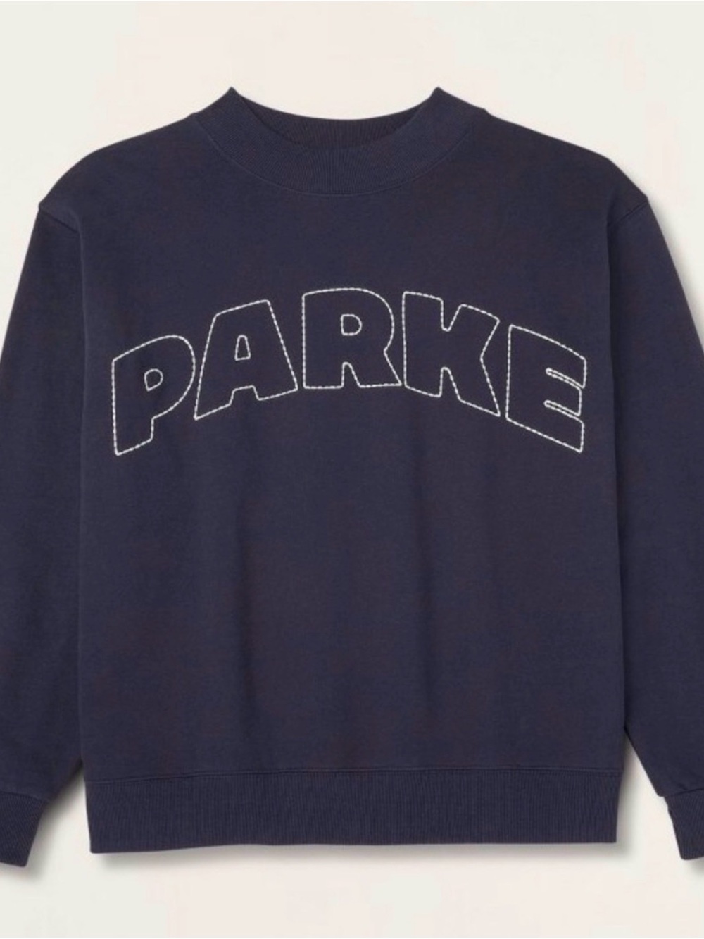 NWT Parke x Target Mockneck Pullover Sweatshirt Navy Blue Size Small/Medium